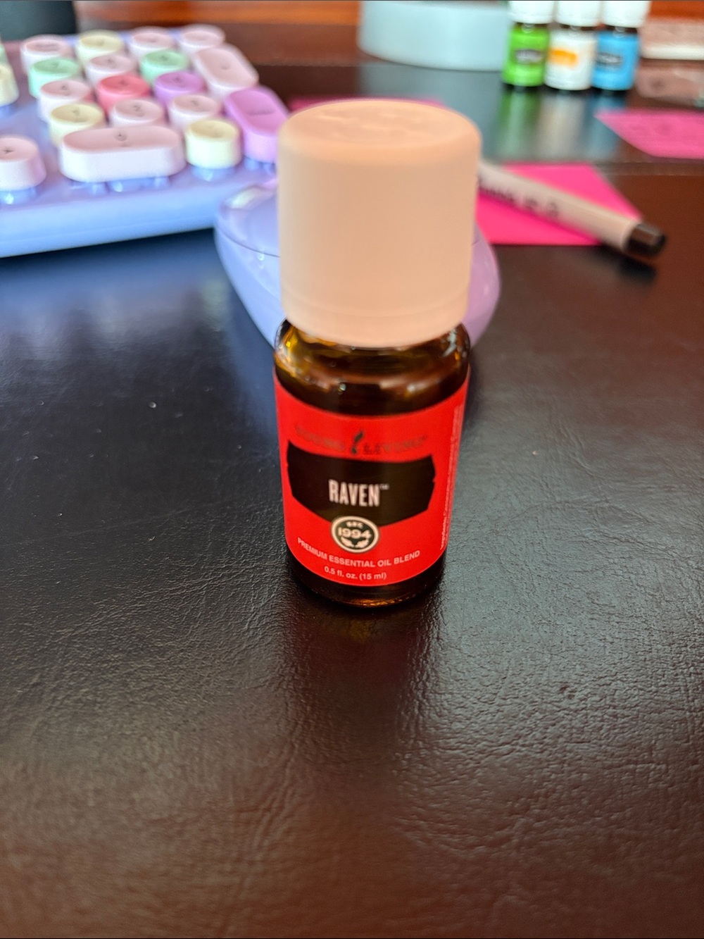 Young Living Raven Essential Oil Blend - Red Label, White Cap